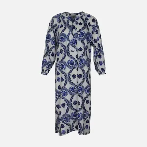 LADIES PRINTED VISCOSE LONG DRESS World Edge