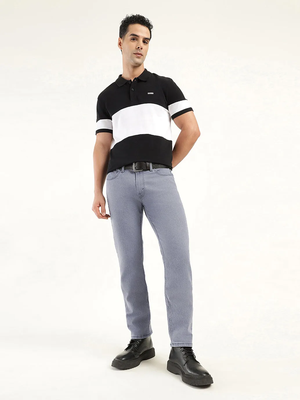 Men's 511 Grey Slim Fit Mid Rise Jeans Stretch Free Fit Timeless Option