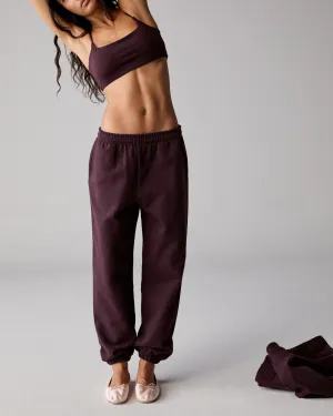 Basic Stretch ThermalRegulatingLining ADA Sweatpants - Dark Cherry