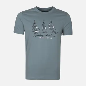 MEN T-SHIRT ROUND NECK Soft Motion MatteFinishTexture
