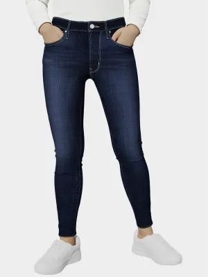 Reliable Choice Women's 711 Blue Skinny Fit Mid Rise Jeans