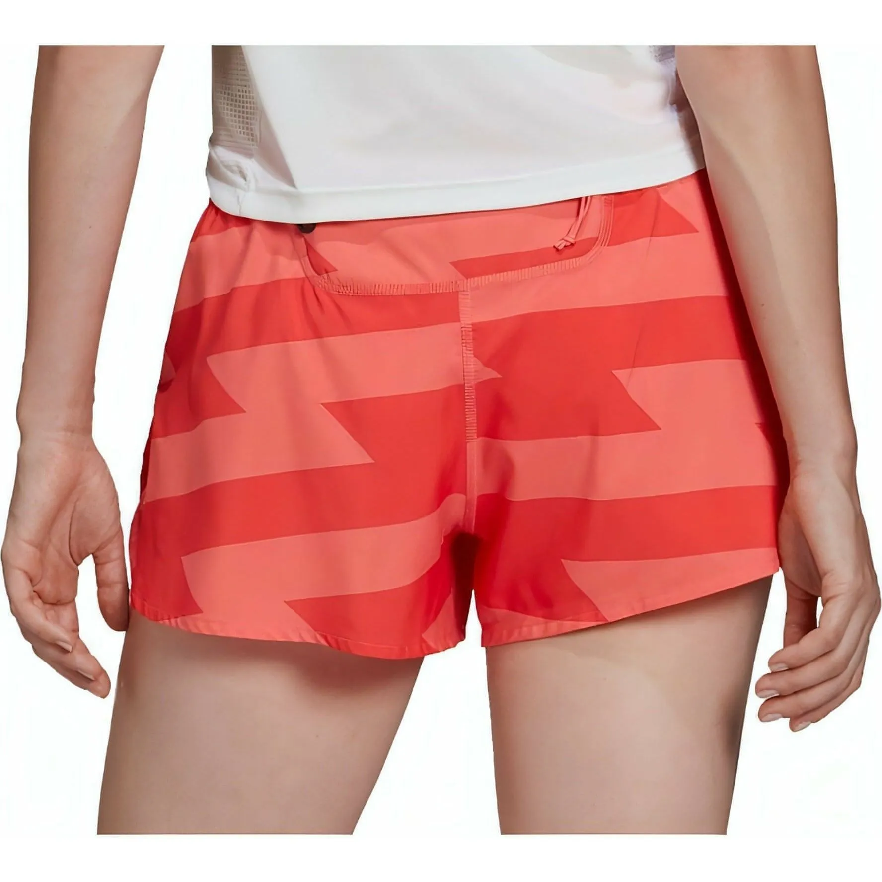 hang dry adidas Run Fast 3 Inch Split Womens Running Shorts - Pink