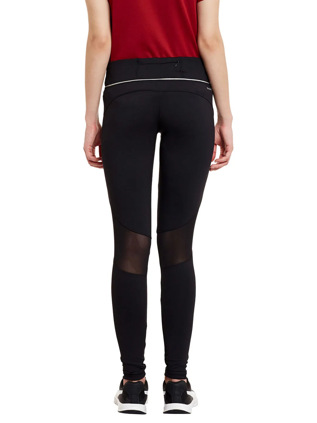 Breathable Leggings Material Alcis Black Track Pants