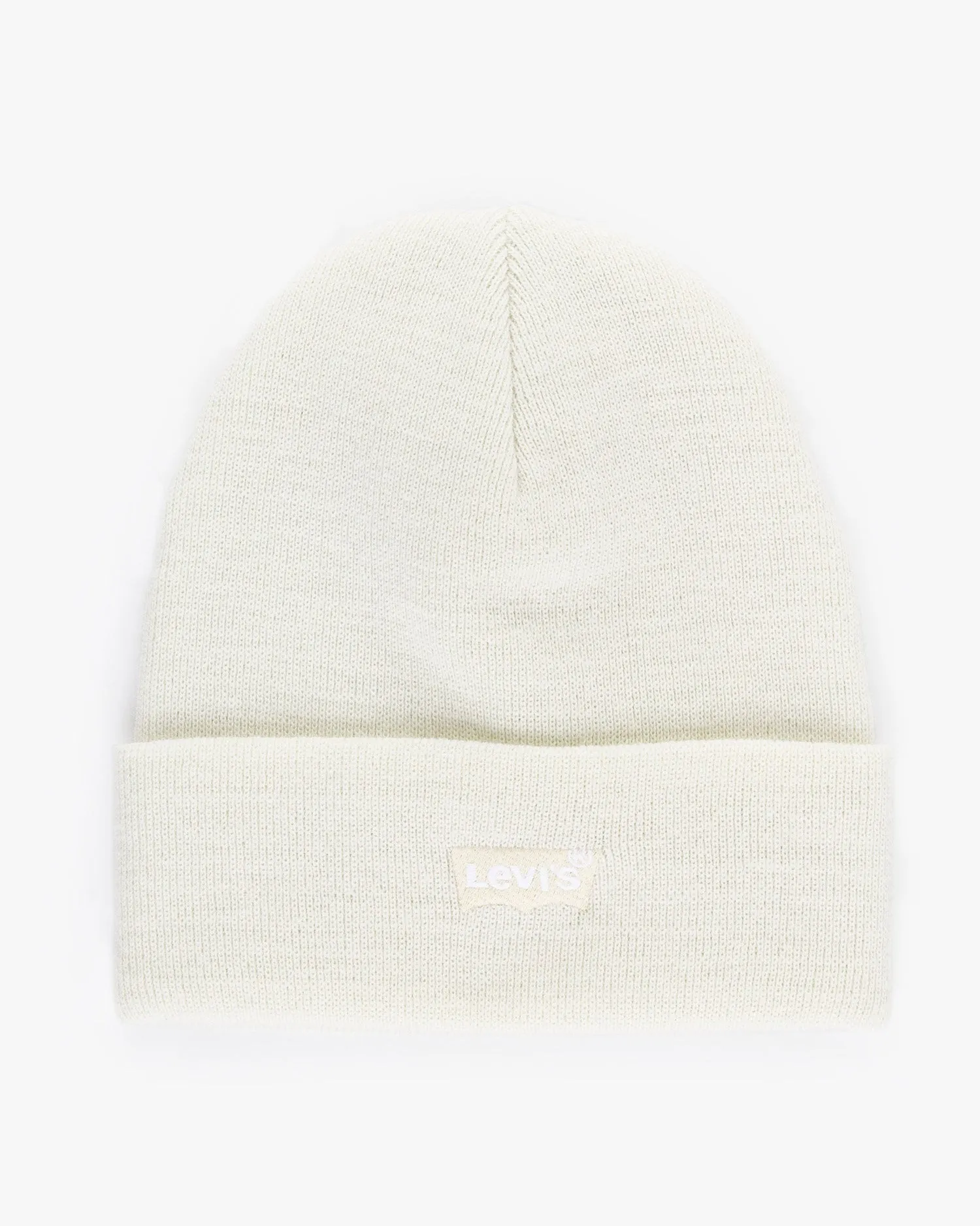 Recycled Fiber Content Levi's? Womens Tonal Batwing Slouchy Beanie - Regular White