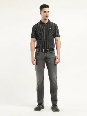 Men's 512 Black Slim Tapered Fit Mid Rise Jeans Selvedge Detailing Home Comfort Autumn Days Elegant