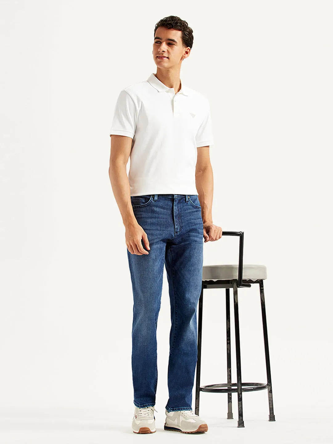 Men's Redloop 513 Slim Straight Fit Mid Rise Jeans Active Touch