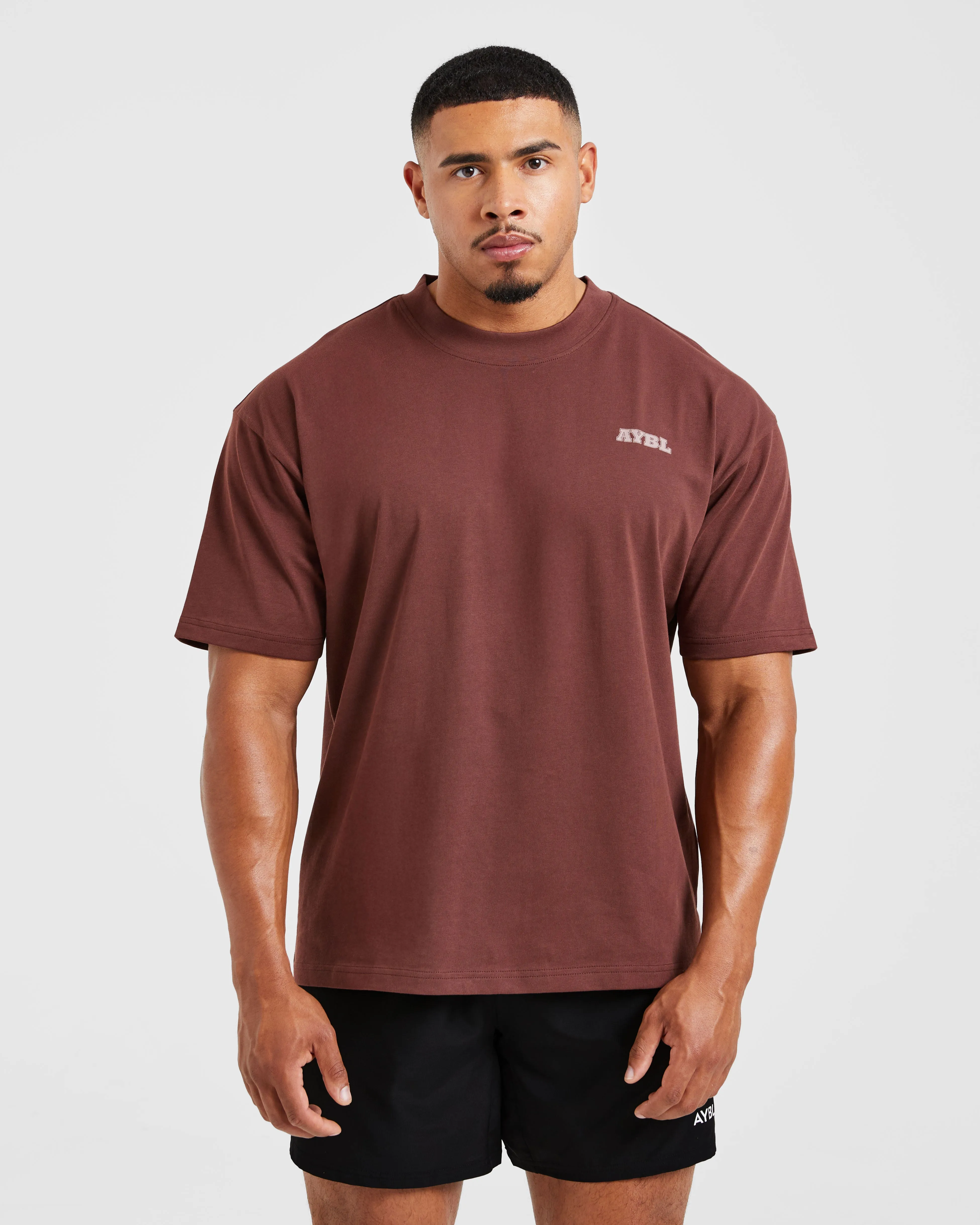 DropShoulderDesign Bohemian style Global Oversized T Shirt - Burnt Red