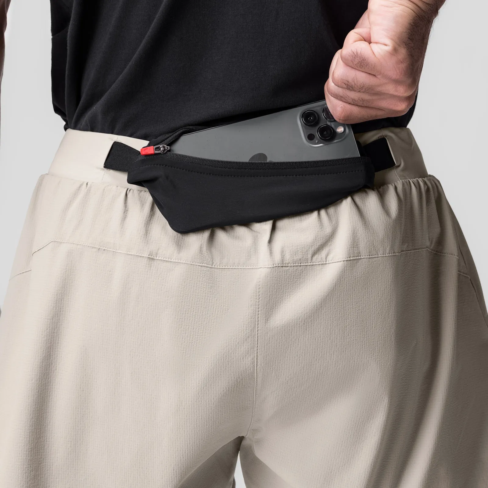 Outdoor Comfort Laser Cut Perforations 0786. Ripstop 3" Belt Pack Short - Beige/Black