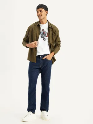 Core Look No Fuss Style Men's 511 Navy Blue Slim Fit Mid Rise Jeans
