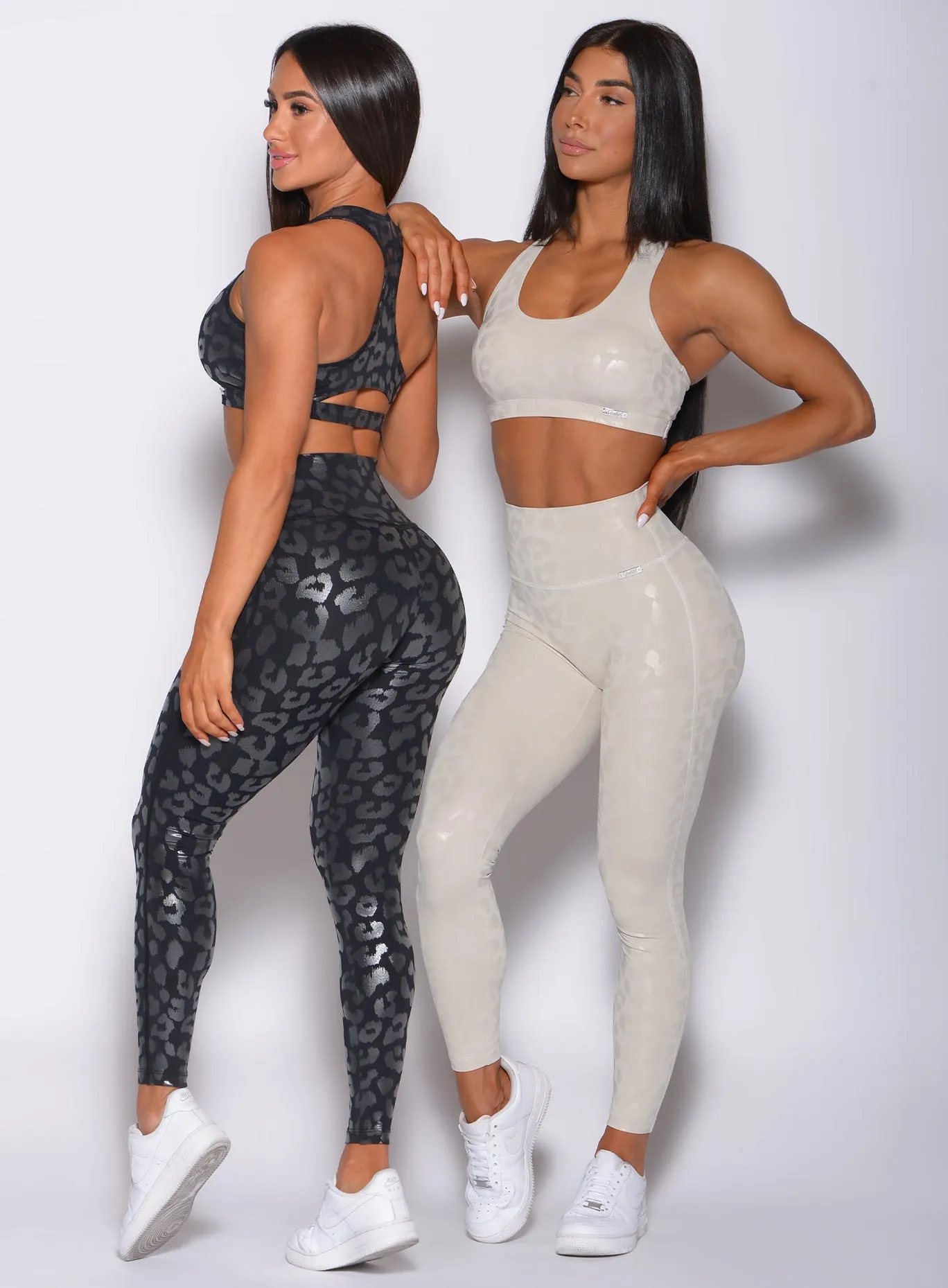 Shine Leopard Leggings For Teens Skin Friendly Stretch Fit Daily Routine