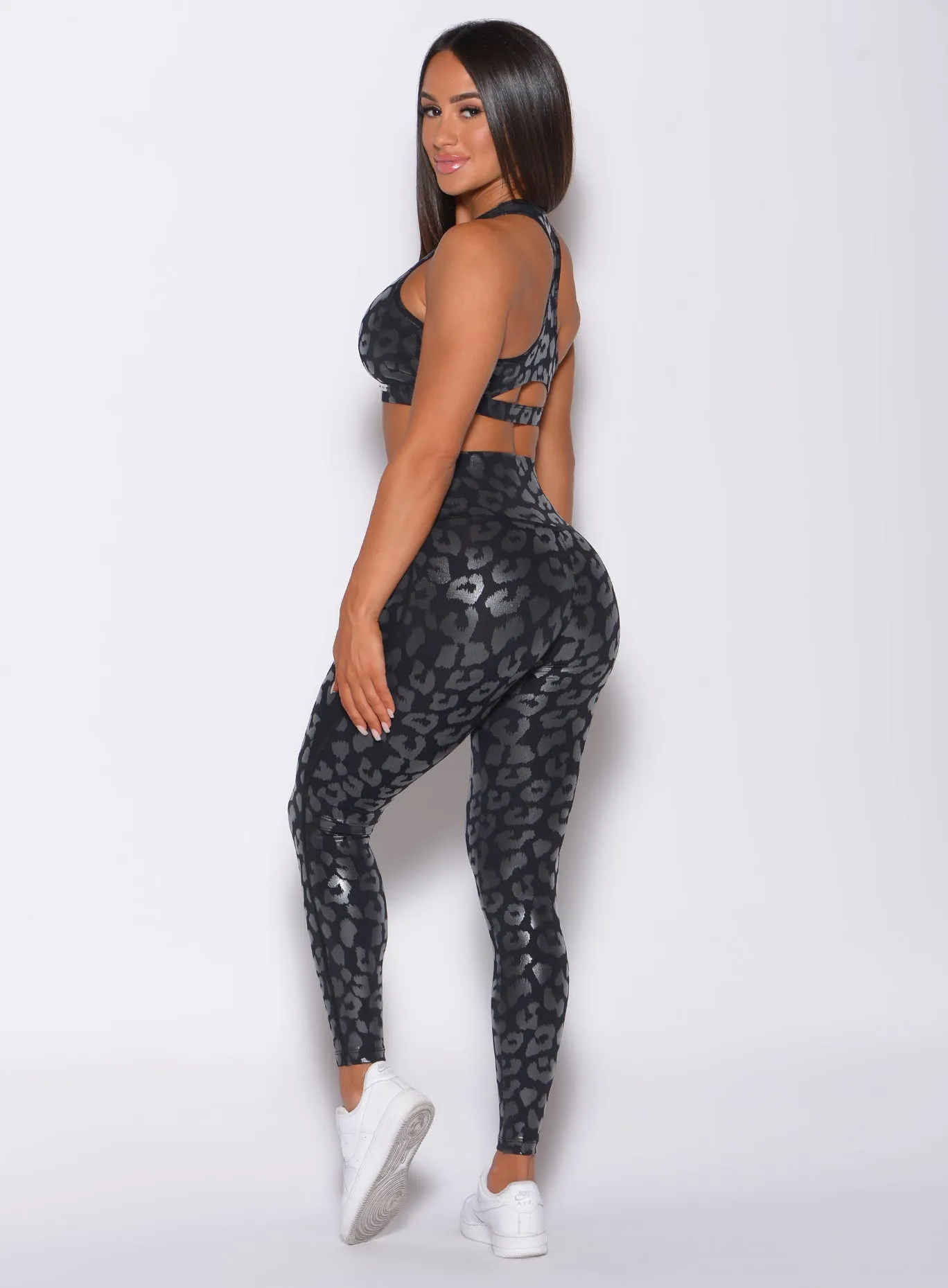 Shine Leopard Leggings Form Fit