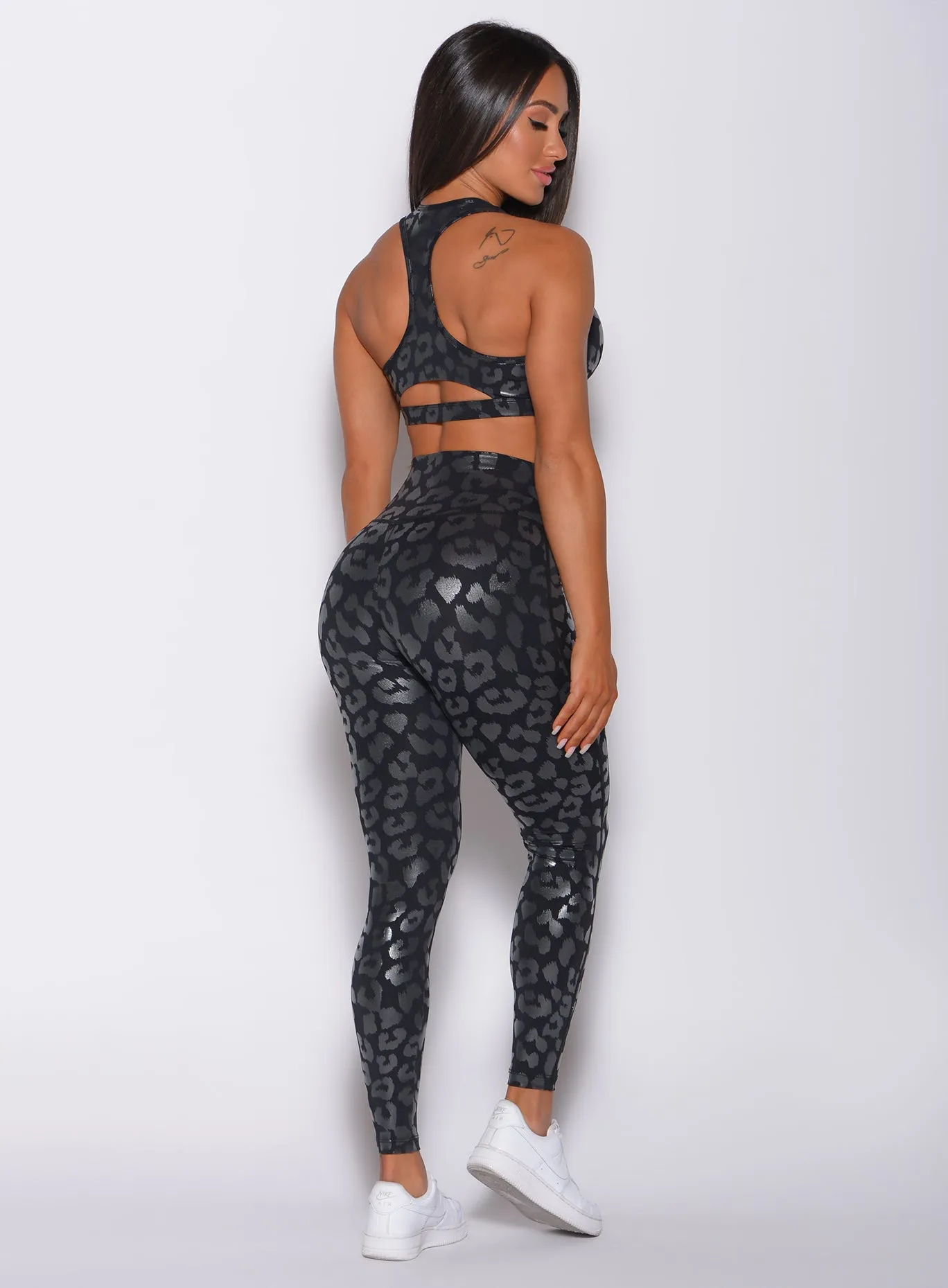 Shine Leopard Leggings Outdoor Lover Morning Stretch
