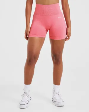 Warm Fit Simple Look Empower Seamless Shorts - Pink Marl
