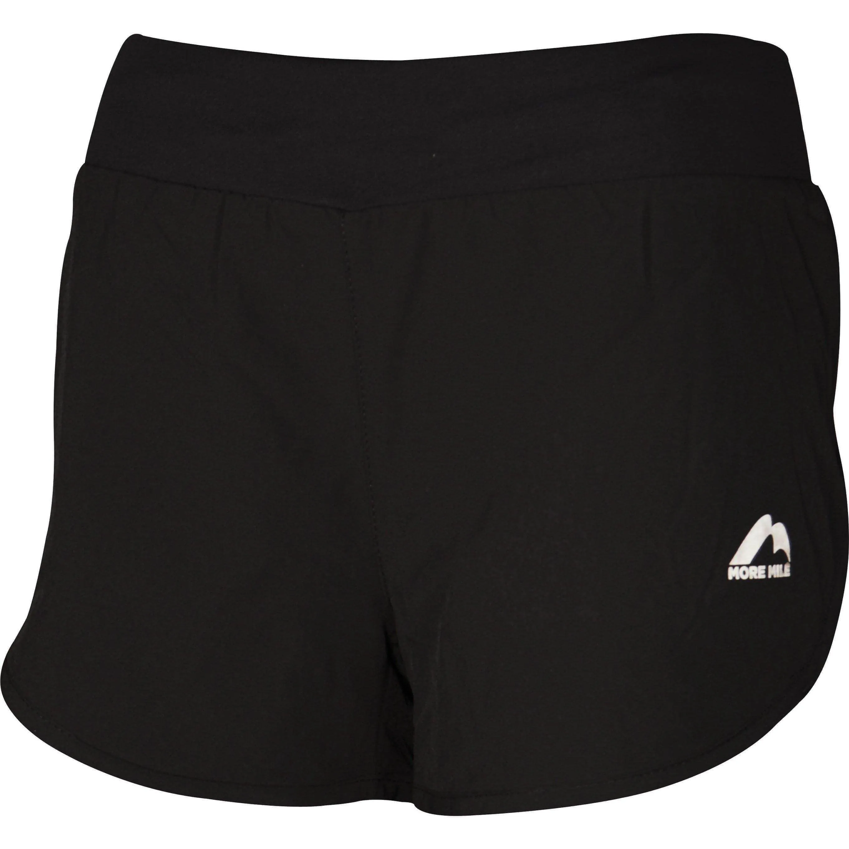 More Mile Excel Womens Running Shorts - Black Anti Chafe Seamless gym kit