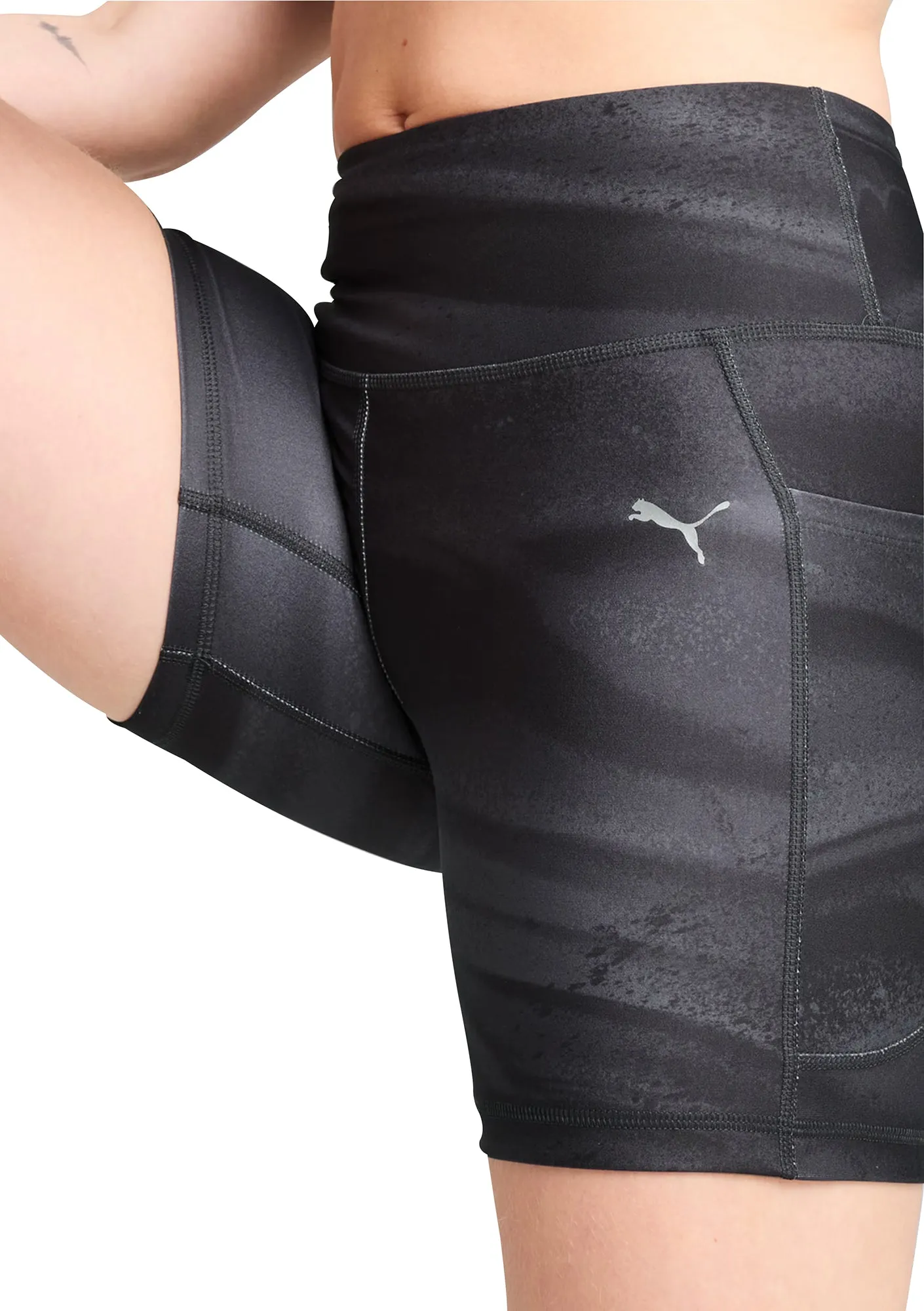 Balanced Fit Puma Velocity 5 Inch Womens Short Running Tights - Black