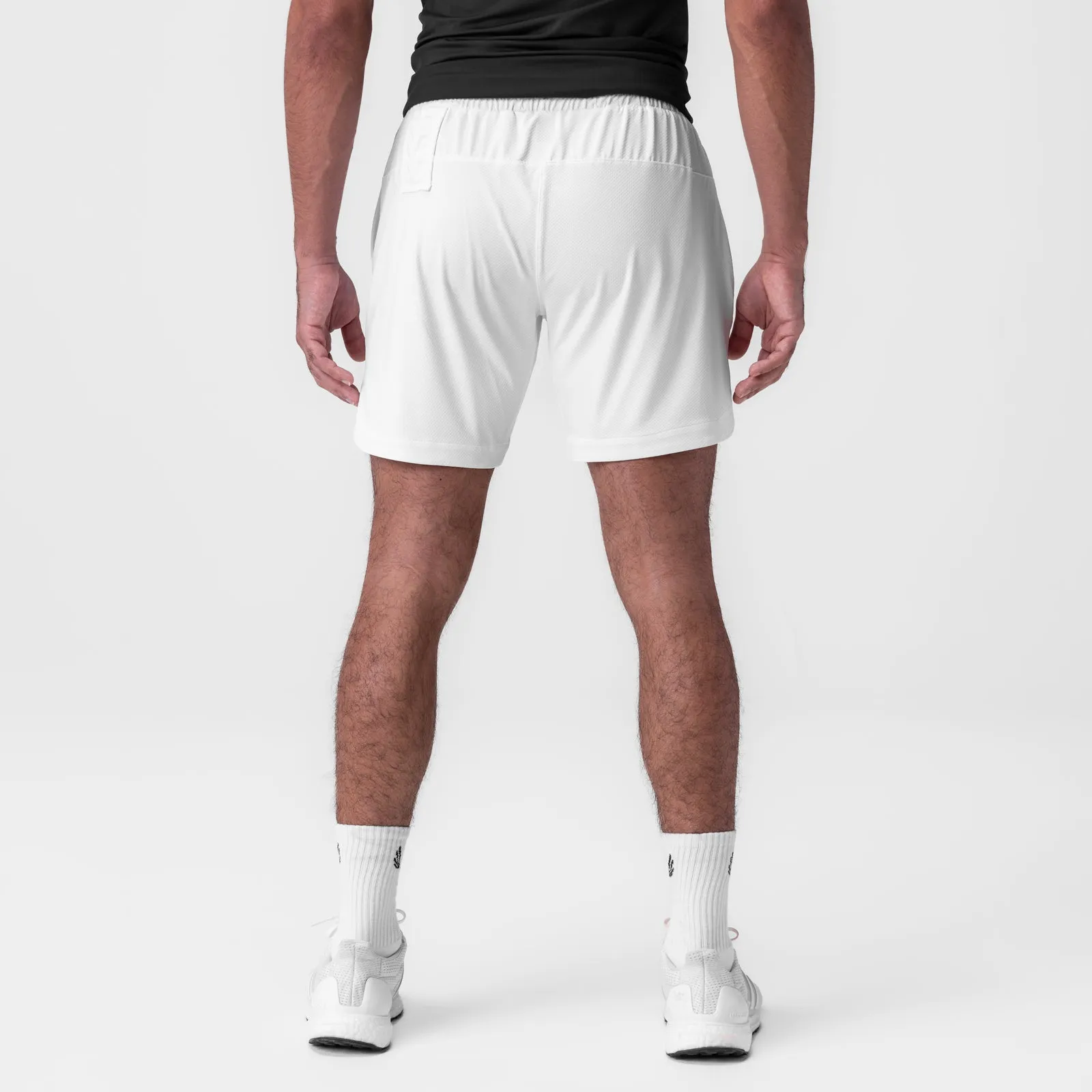 0994. AeroSilver? 7" Linerless Short - White Durable Hemming