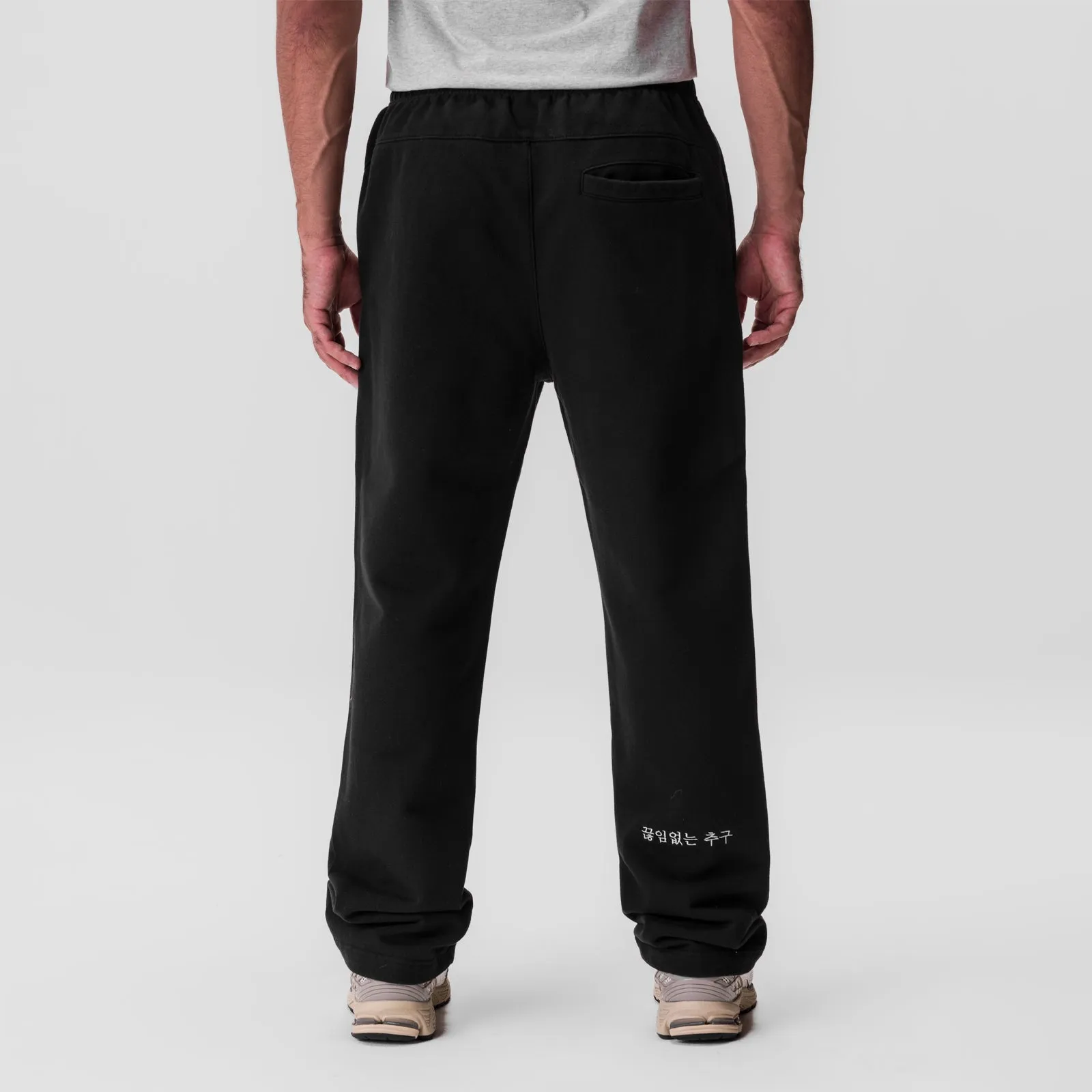 UVProtectionCoating 0840. Tech Essential? Straight Leg Sweats - Black