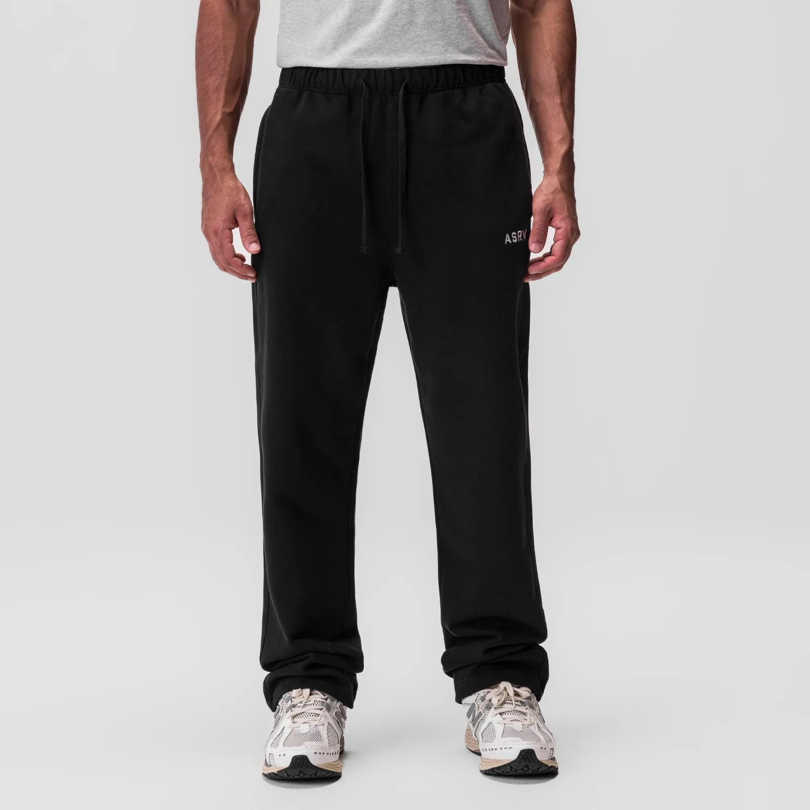 0840. Tech Essential? Straight Leg Sweats - Black Hygienic Inner Layer