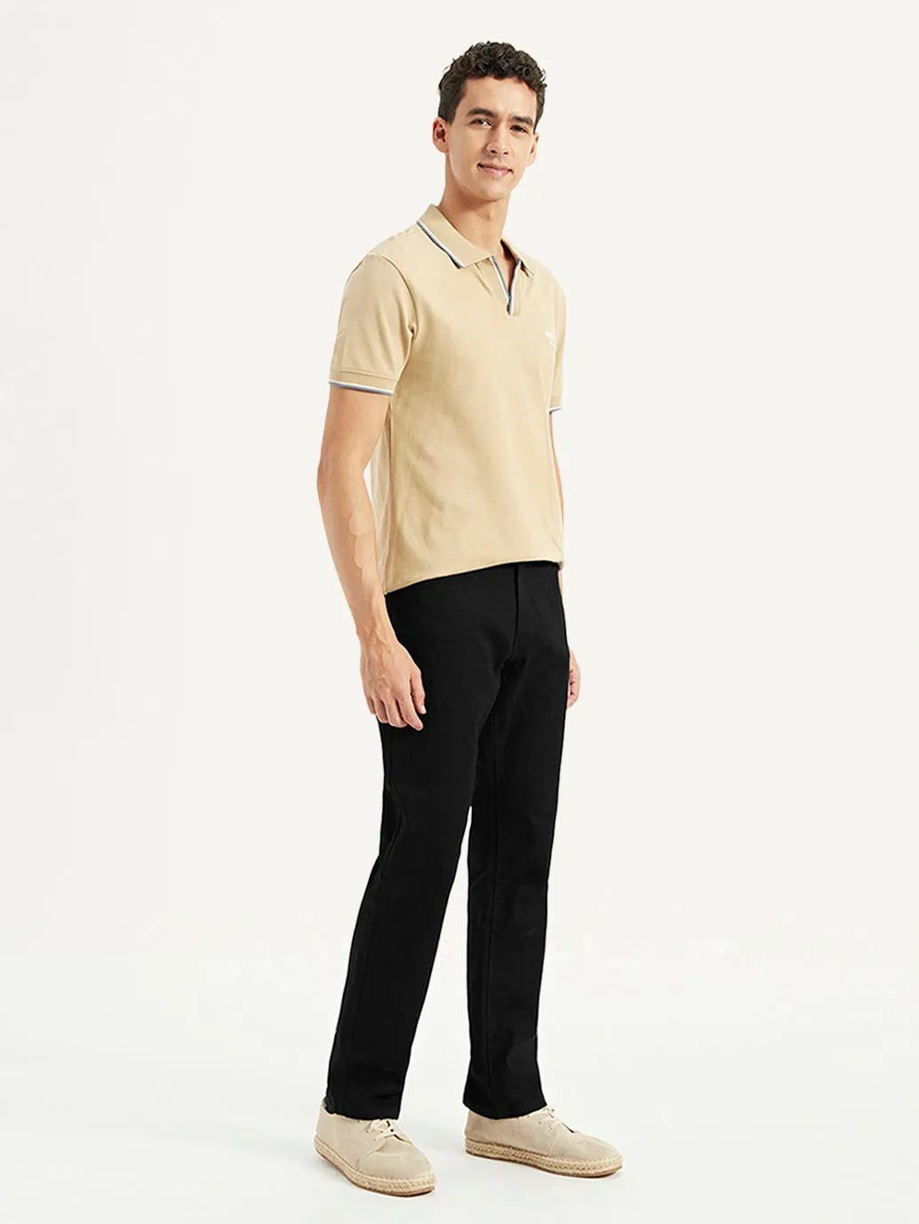 Men's 541 Black Athletic Tapered Fit Mid Rise Jeans Stretch Road Trip Brunch Outfit Regular Style