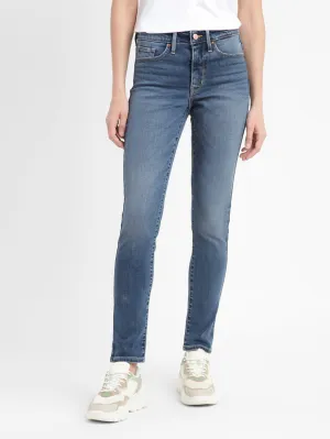 Women's 311 Blue Skinny Fit Mid Rise Jeans Stylish Sunny Vibes