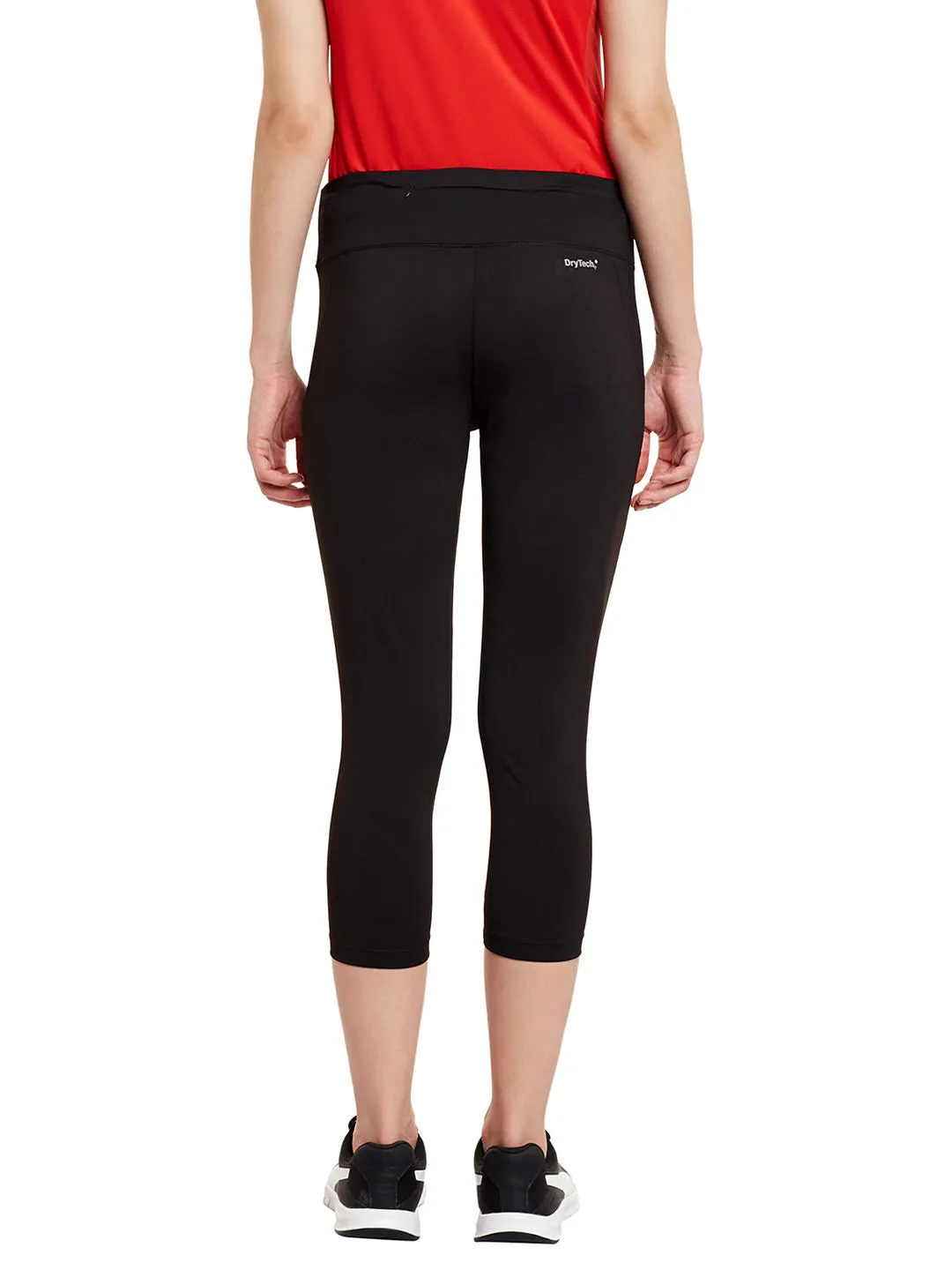 City Walk Rib Knit Office Casual Alcis Women Solid Black Tights