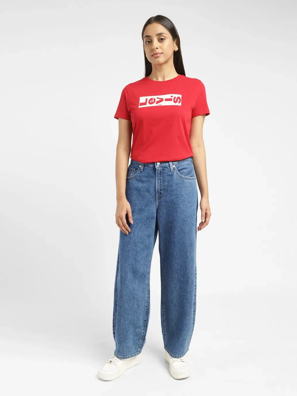 Tapered leg Minimalist Night Out Smooth Women's Blue Ribcage Straight Ankle Fit High Rise Jeans