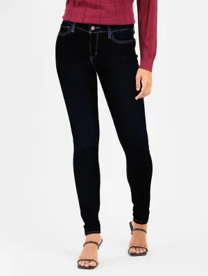 Outfit Base Minimalist Design Women's 710 Blue Skinny Fit Mid Rise Jeans