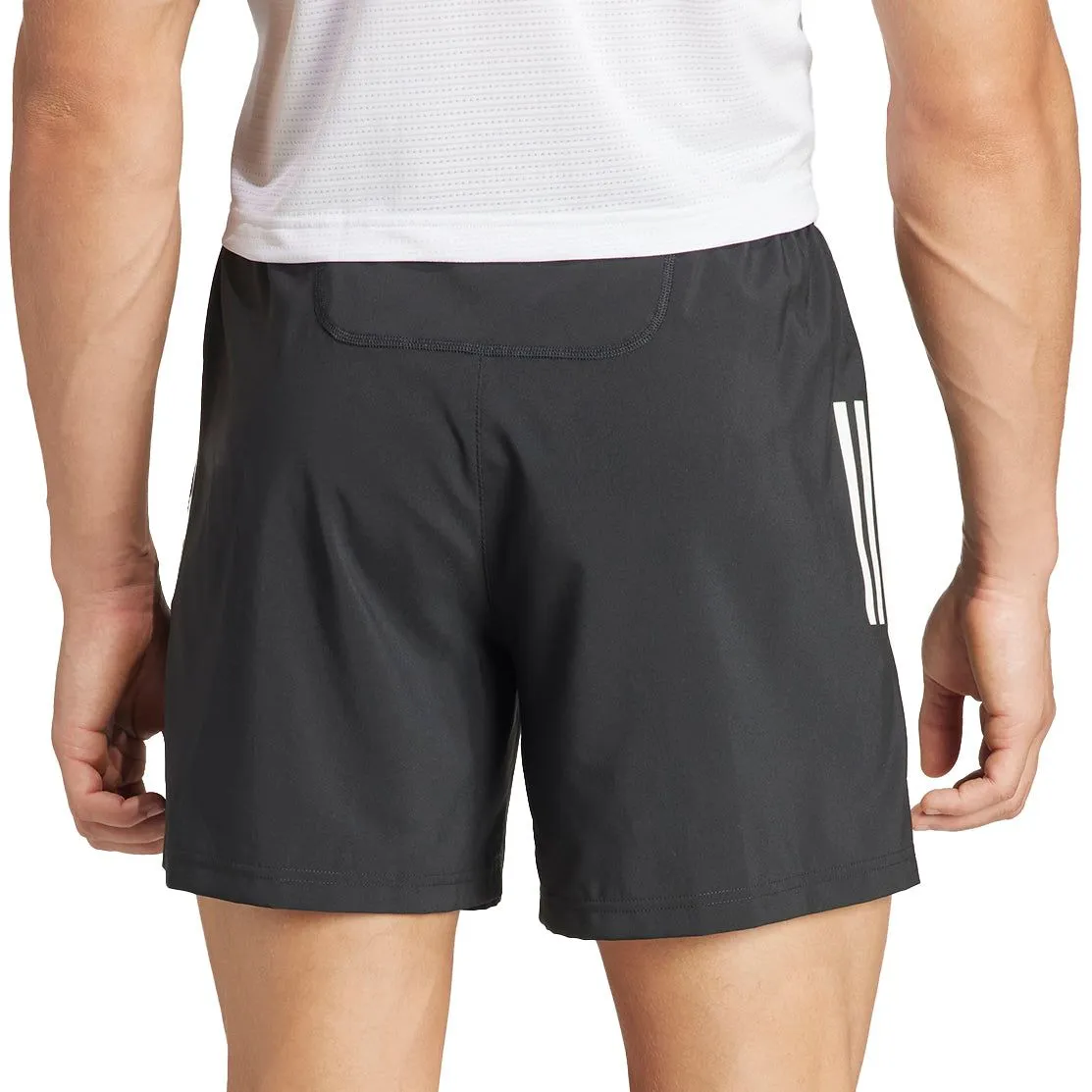 adidas Own The Run 5 Inch Mens Running Shorts - Black spandex blend