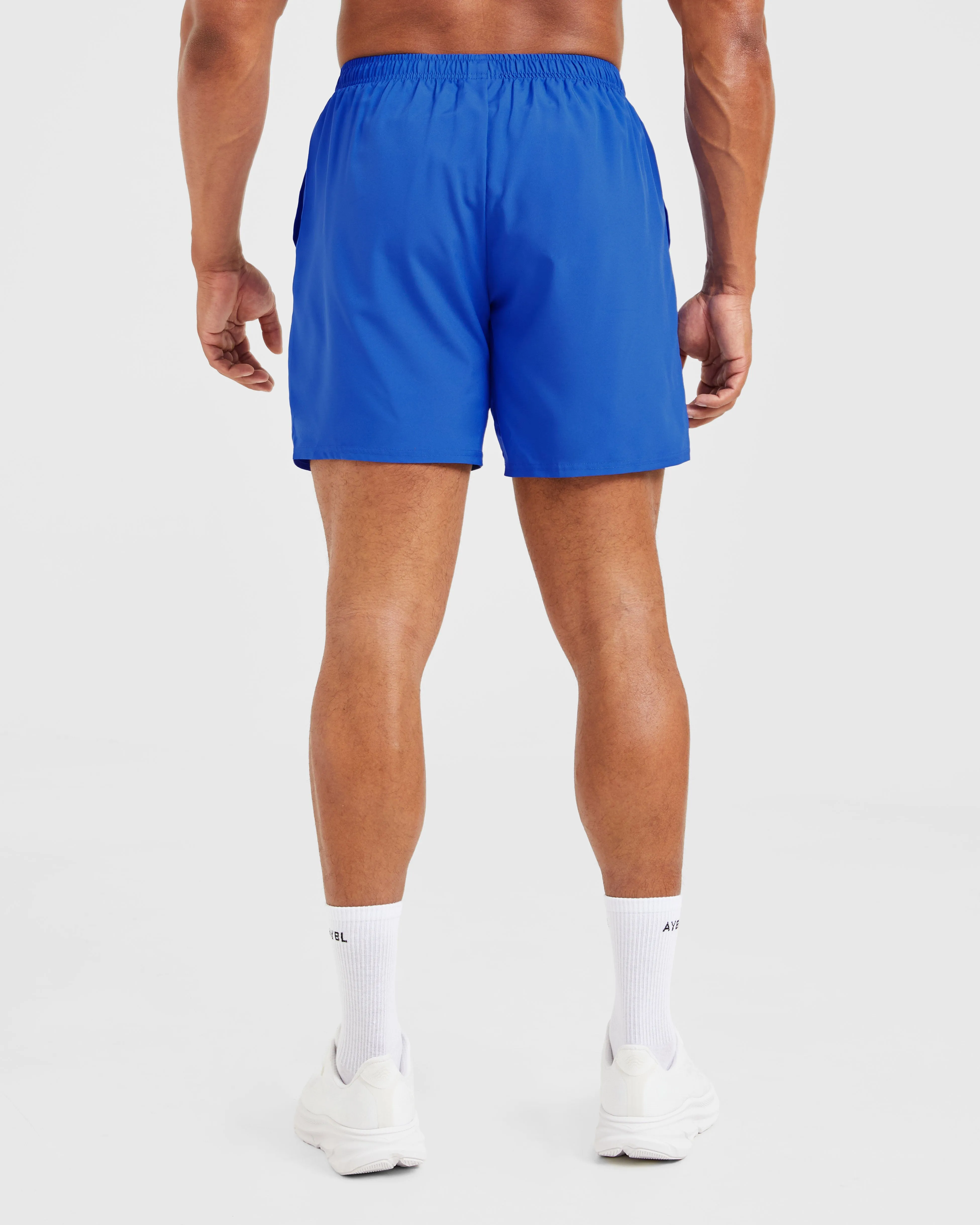 Smooth Fabric Compression Support Layer Core 7" Shorts - Cobalt Blue