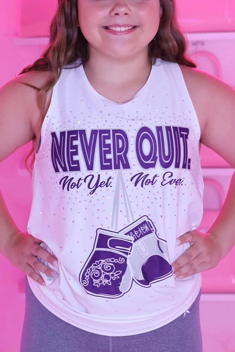 Never Quit Twist and Tie Tank - Special Order NonSlipTrims Sport Glow
