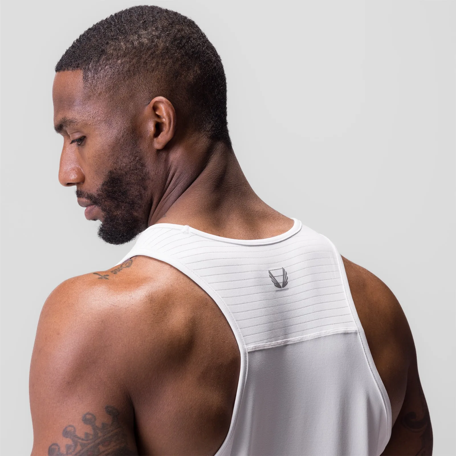 offensive role Crew - friendly 0834. 3D-Lite? 2.0 Training Singlet - White "OTWR"
