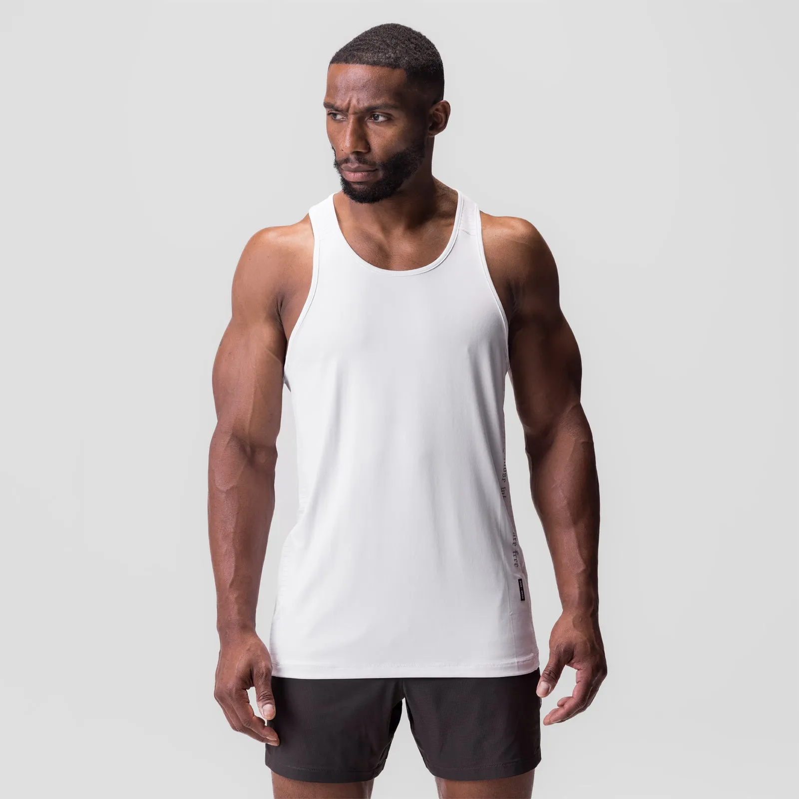 0834. 3D-Lite? 2.0 Training Singlet - White "OTWR" Good ventilation