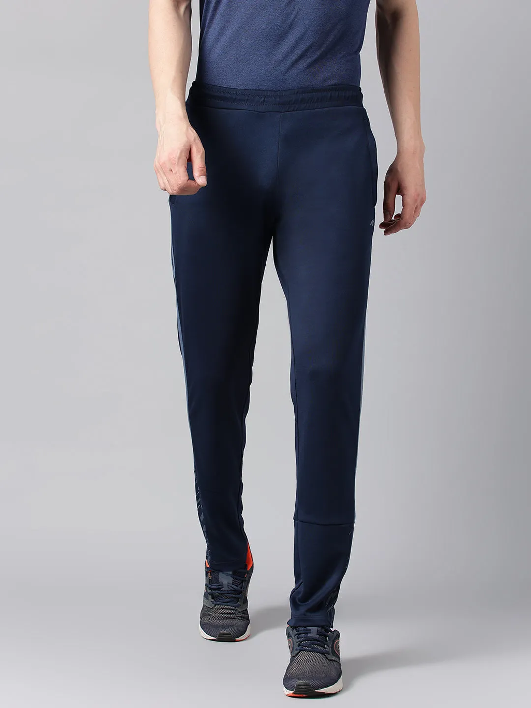 HighRiseWaist Alcis Men's Dressblue Anti-Static Drytech  Slim-Fit Training Track Pants