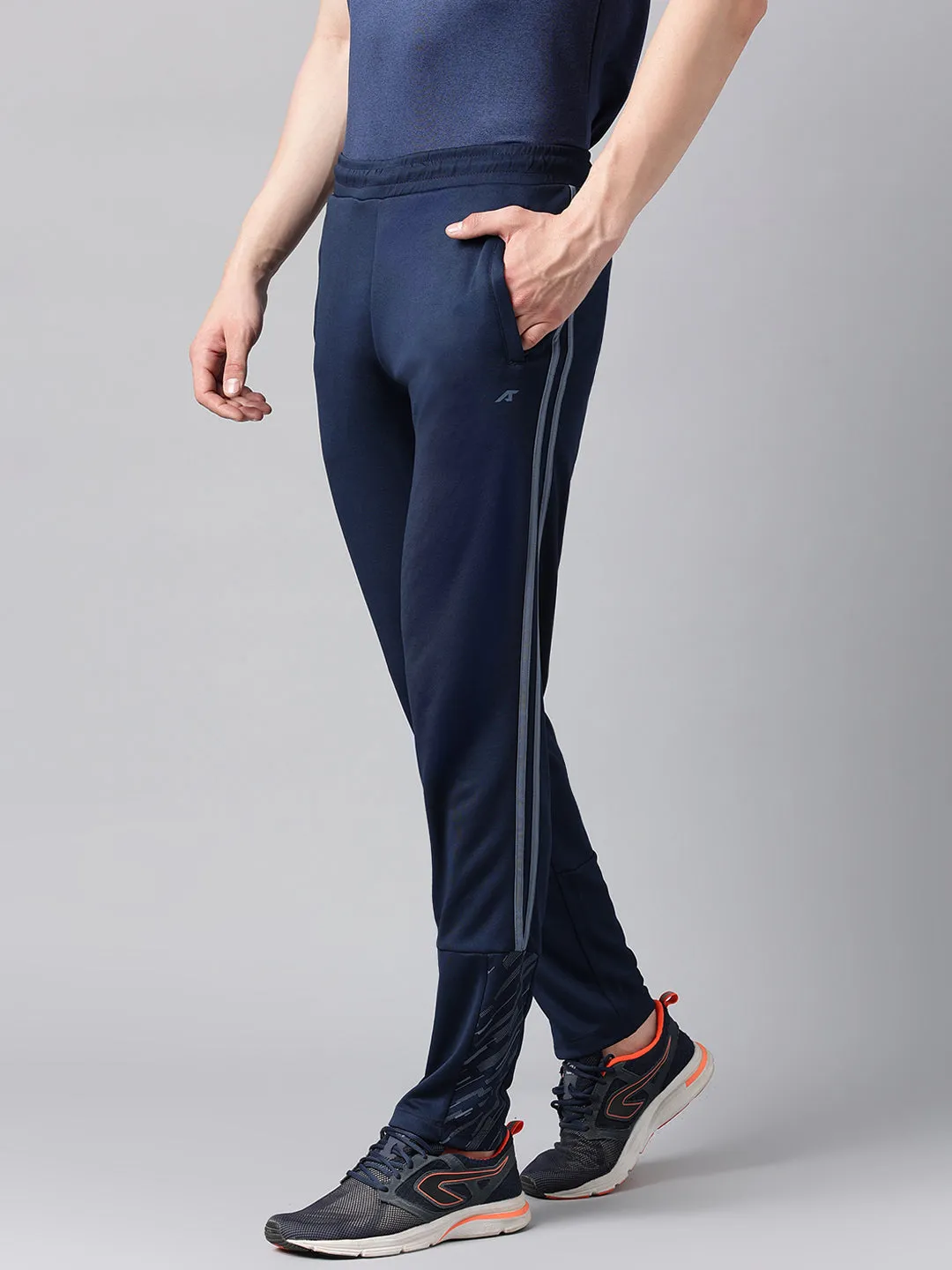 Lightweight insulation Alcis Men's Dressblue Anti-Static Drytech  Slim-Fit Training Track Pants