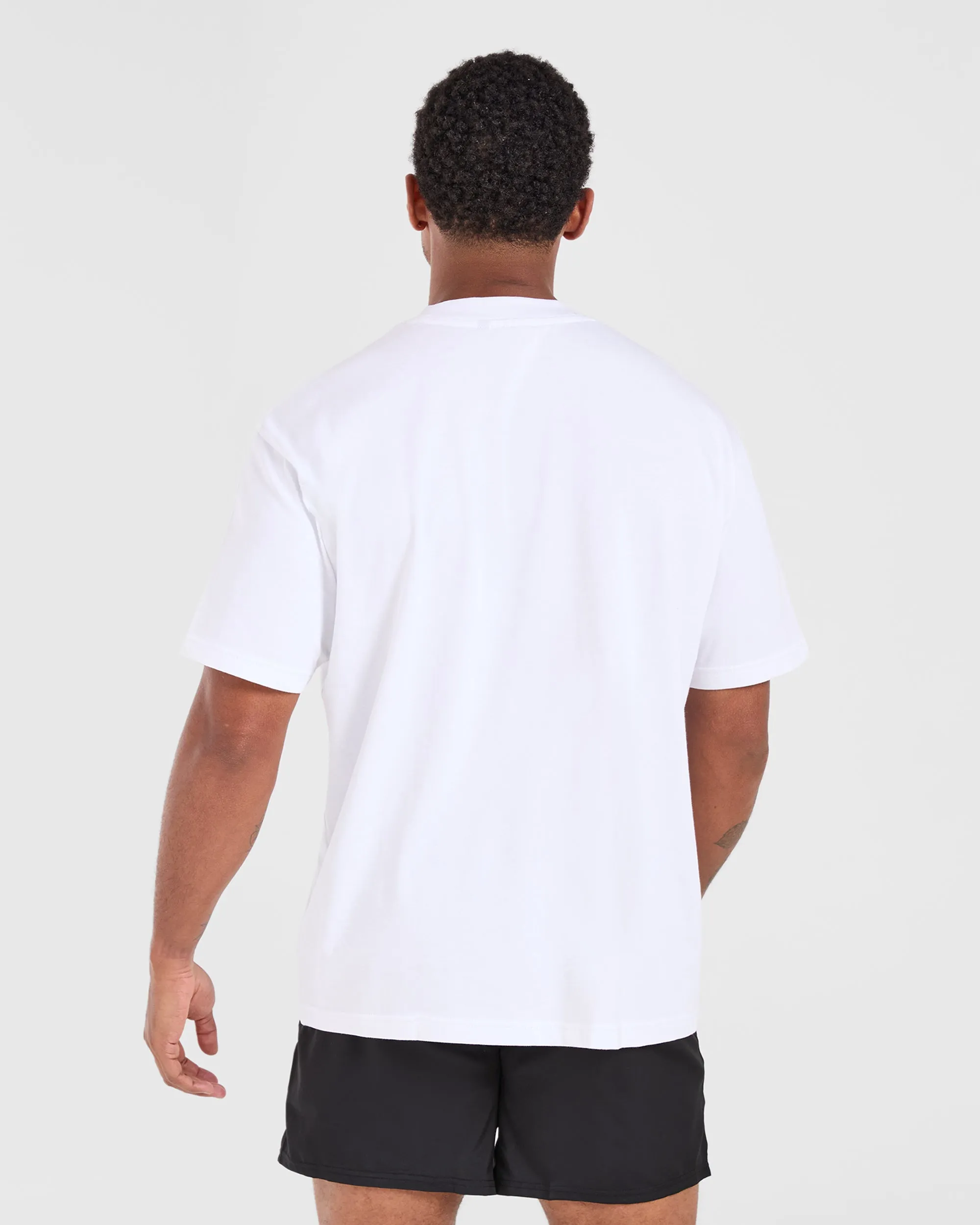 easy to pair All Season Wear Retro Oversized T Shirt - White
