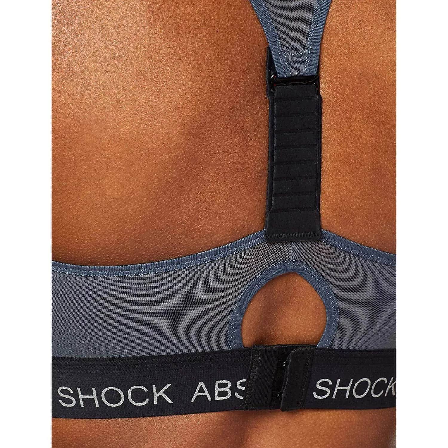 Fitness Animal Print Shock Absorber Infinity Power Womens Sports Bra - Black