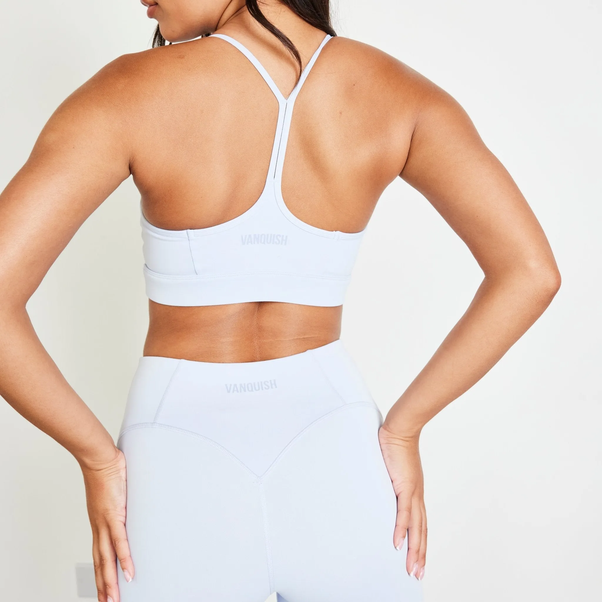Glued seams Vanquish Evolve Mineral Blue Low Support Bra