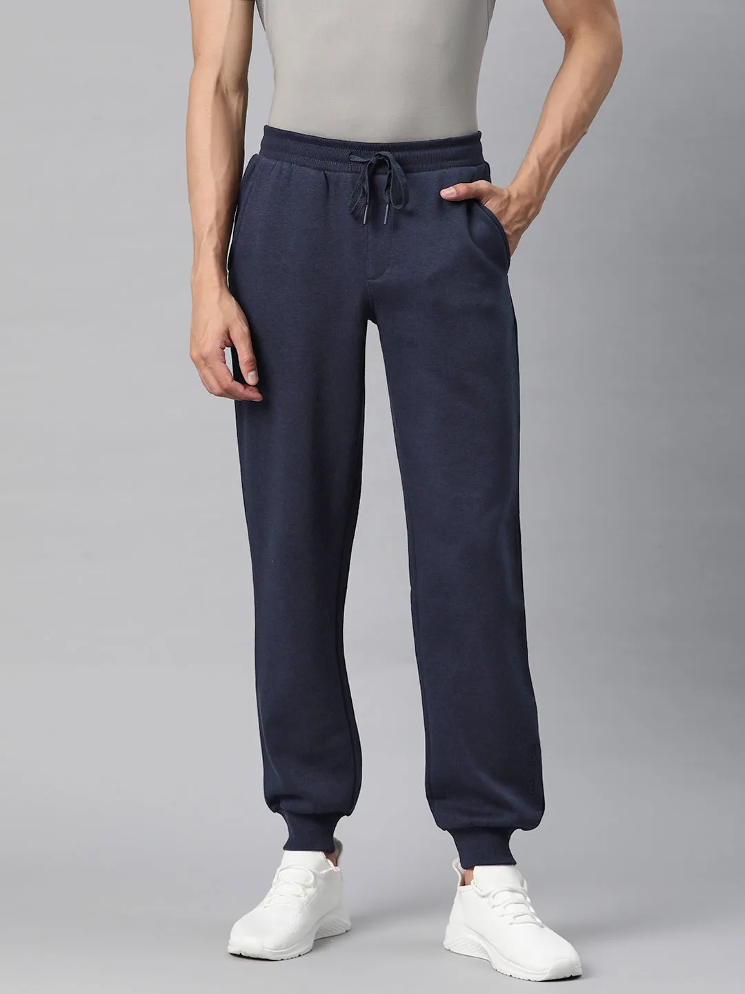 Work Friendly Alcis Men Solid Regular Fit Joggers