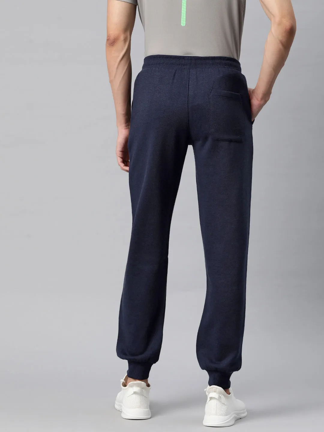 Dark wash Alcis Men Solid Regular Fit Joggers