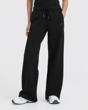 Flexible Leg AntiSlipInnerLayer Foundations Straight Leg Joggers | Black