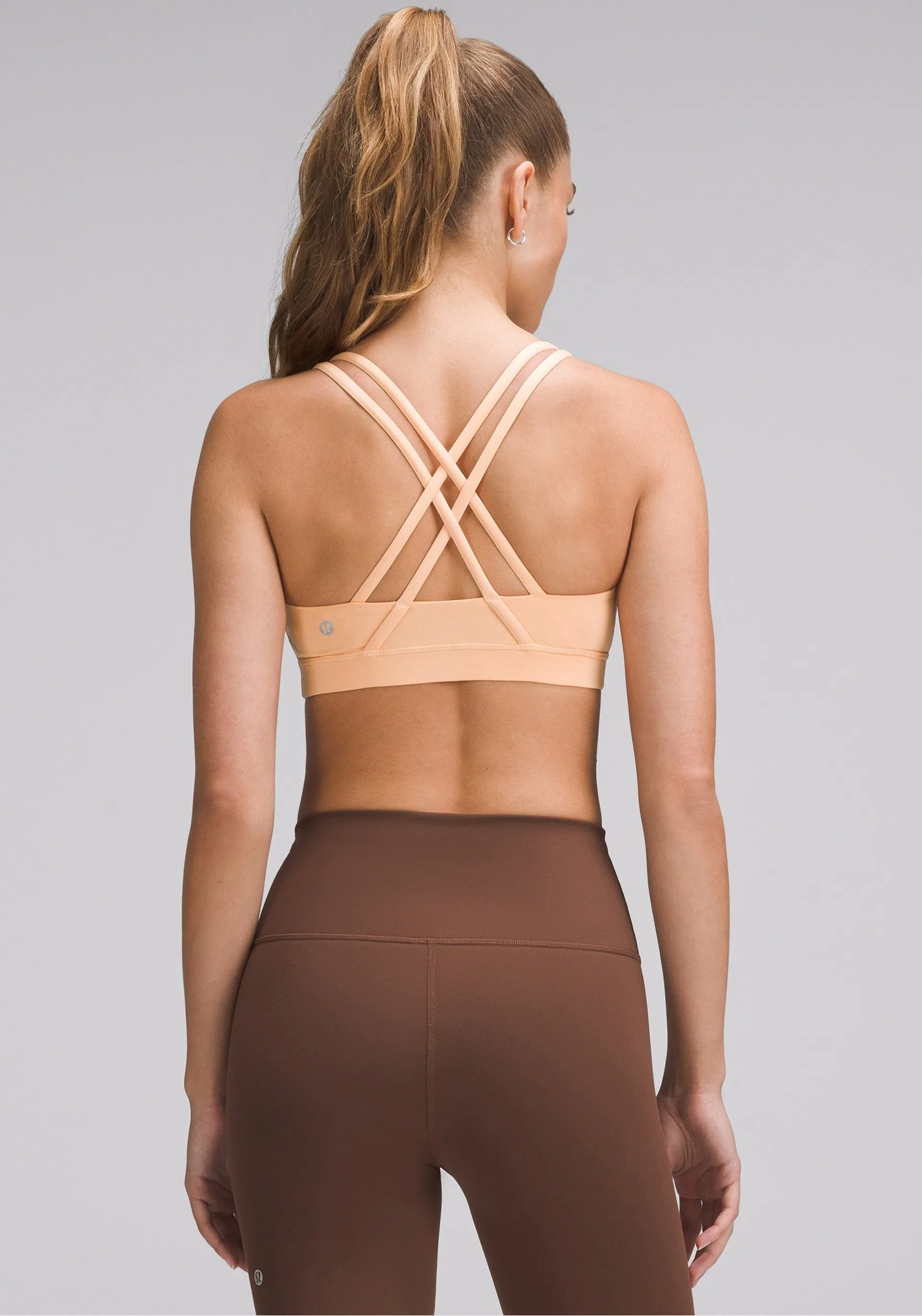 lululemon Energy Bra | Medium Support, B/D Cups Gray Size range seams