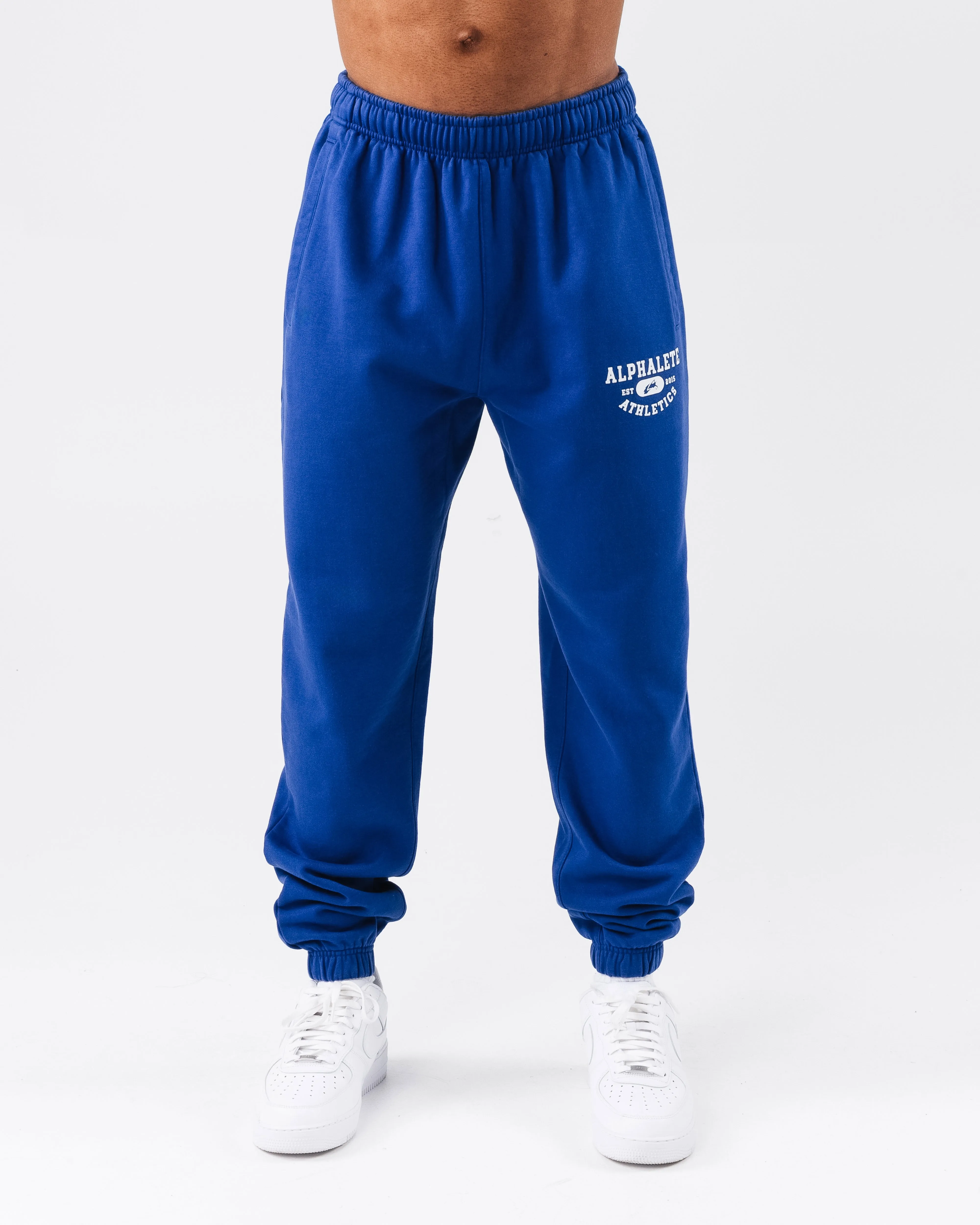 Flat Lock Stitching ReinforcedKnees Member Vintage Jogger - Varsity Blue