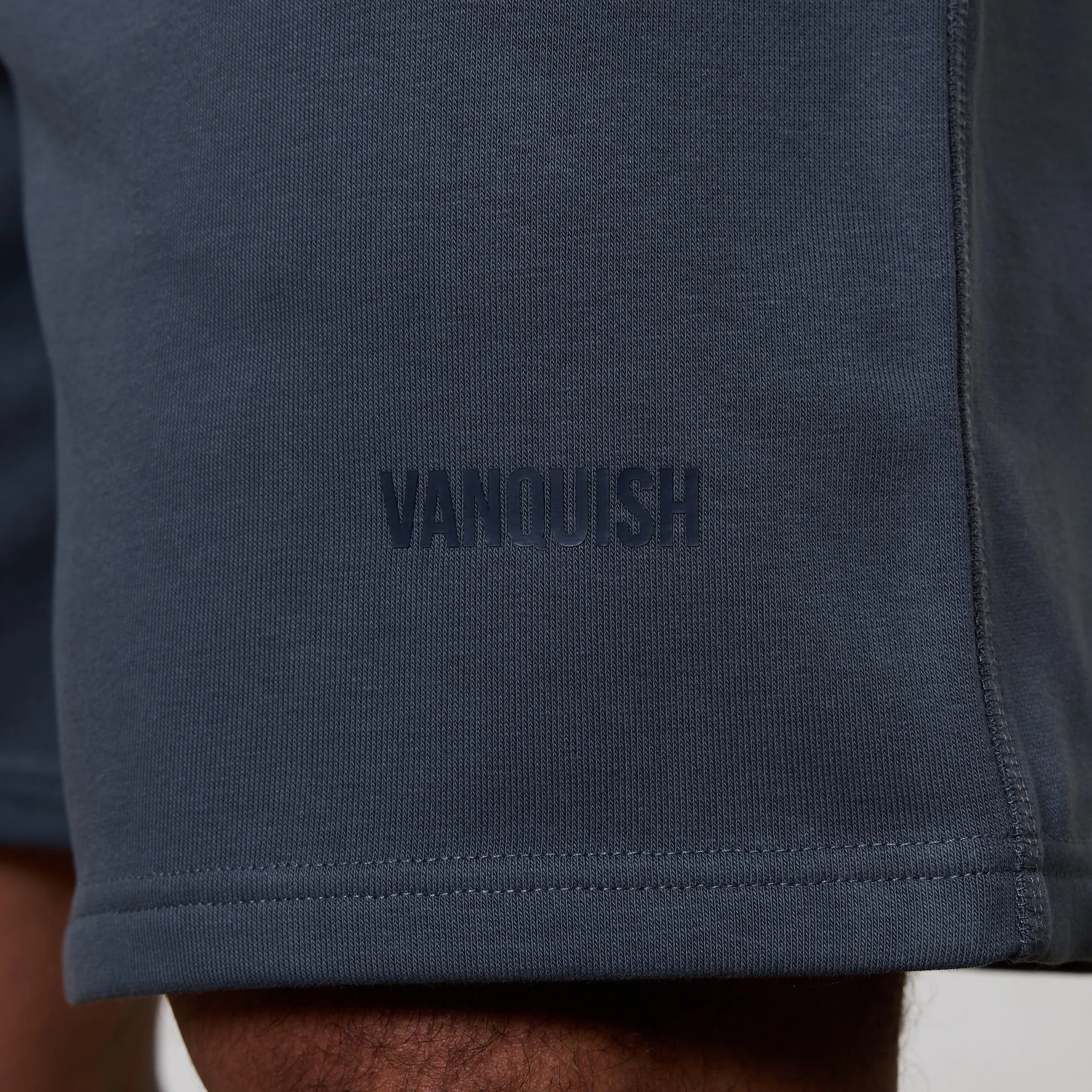 Flex Foam Insert Street Ready Vanquish Essential Denim Blue Oversized Heavyweight Shorts