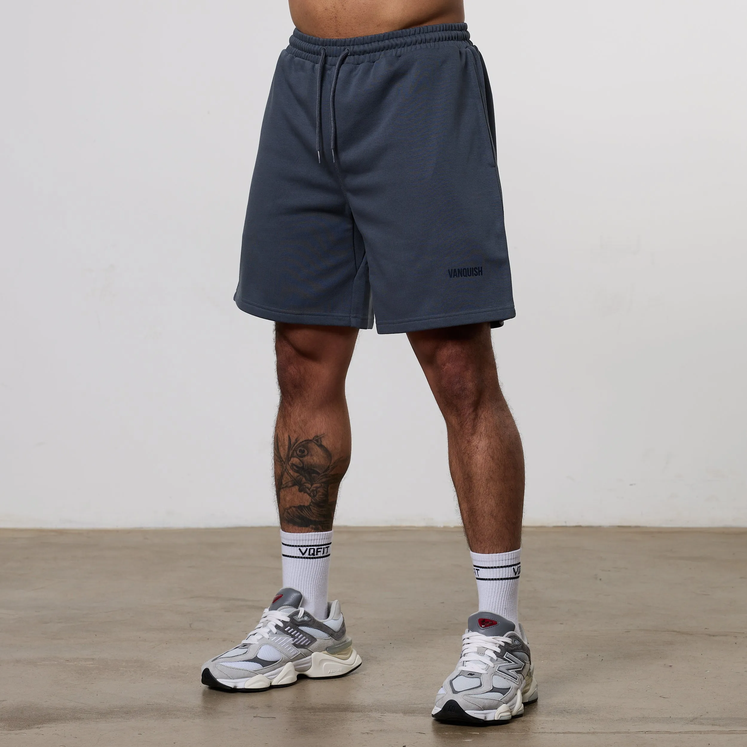 school wear Noise Free Operation Design Vanquish Essential Denim Blue Oversized Heavyweight Shorts
