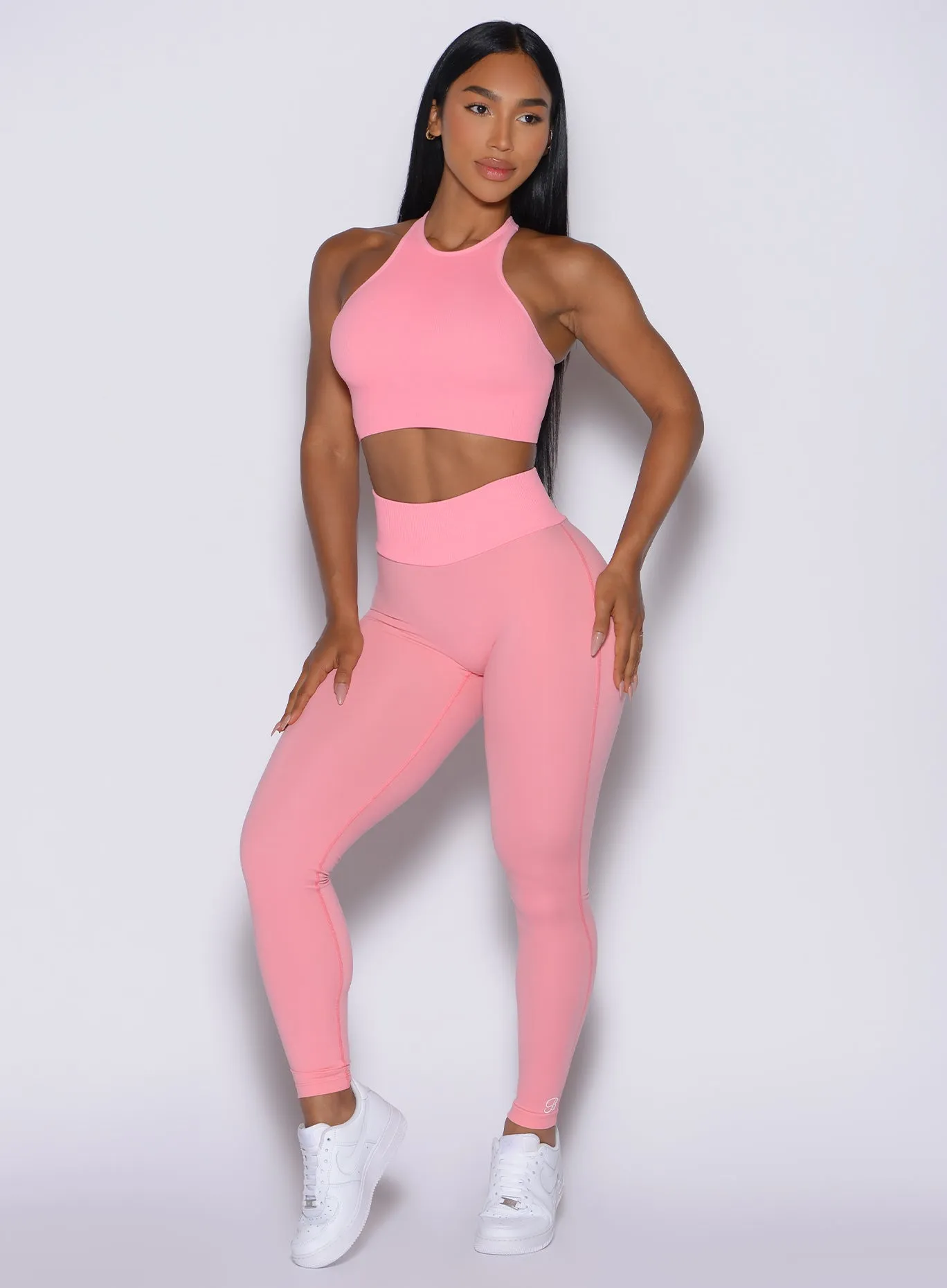 Figure Scrunch Leggings For Teens Indoor Exercise Smooth Coverage