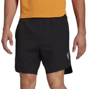 checkered pattern Wrinkle Resistant Finish adidas AeroReady 9 Inch Designed For Movement Mens Training Shorts - Black