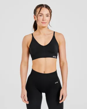 Adapt Seamless Sports Bra - Black Bonded seams Cost-effective