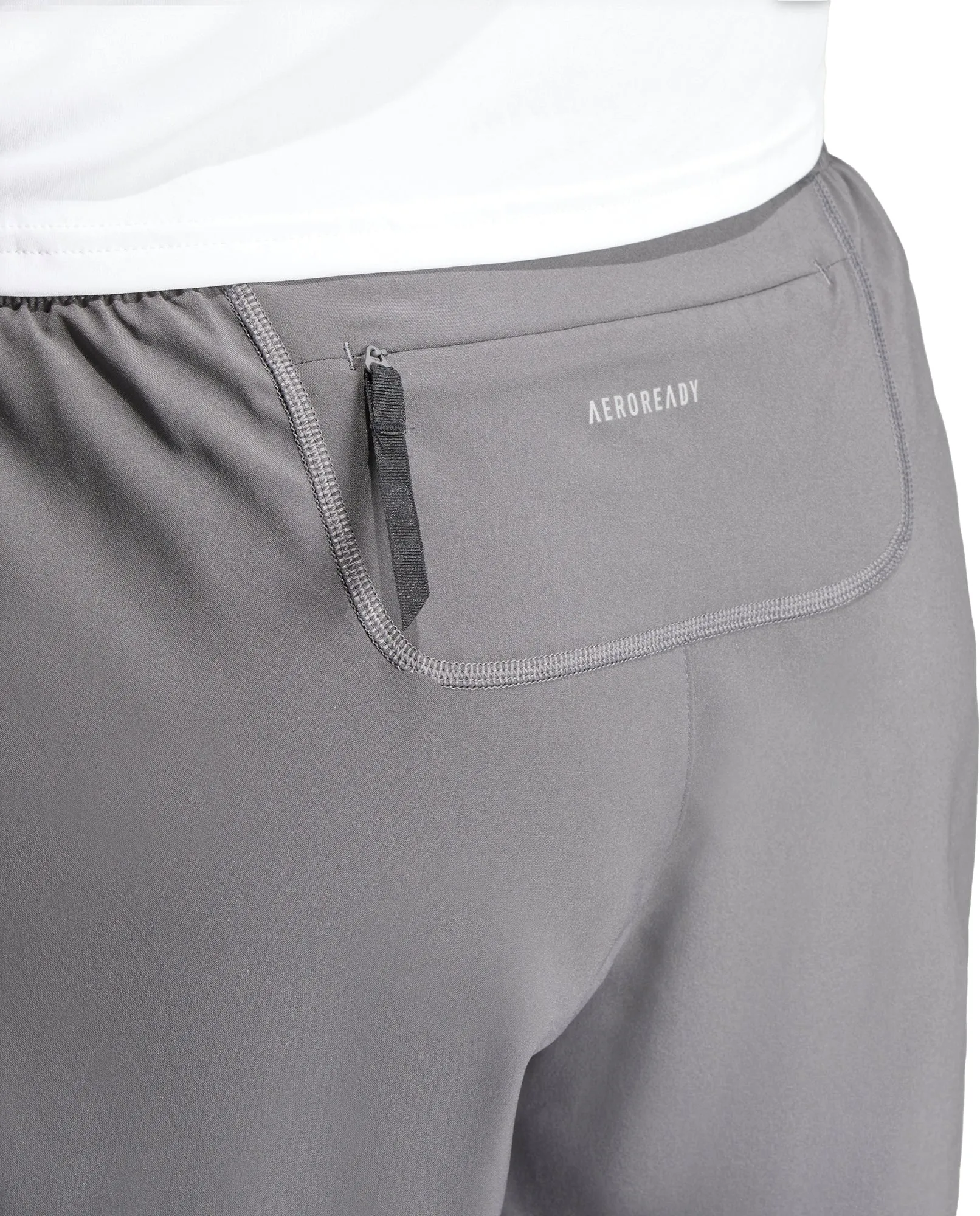 adidas Own The Run 7 Inch Mens Running Shorts - Grey Fitness Friendly
