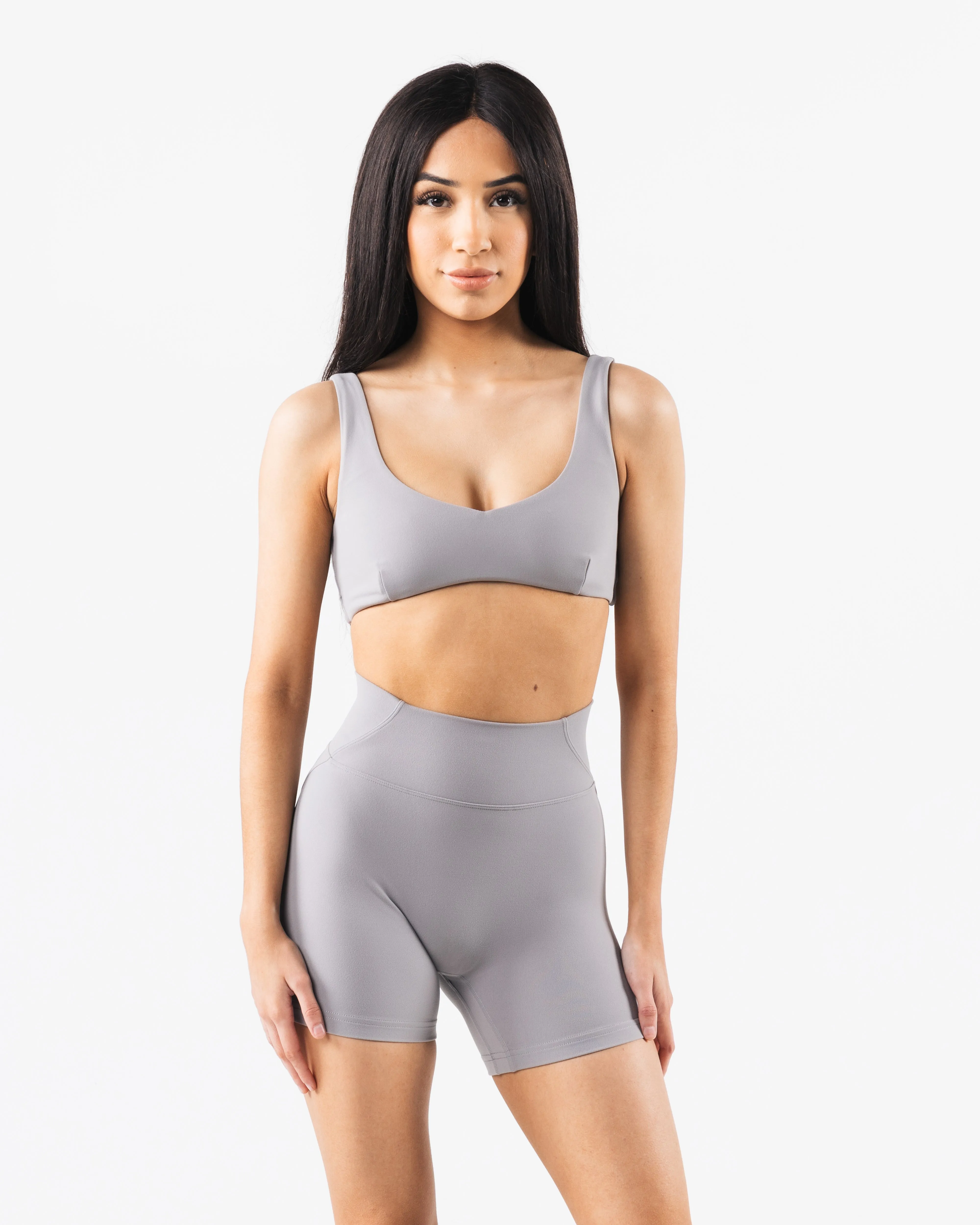 Seamless Aura Sculpt Bra - Smoke