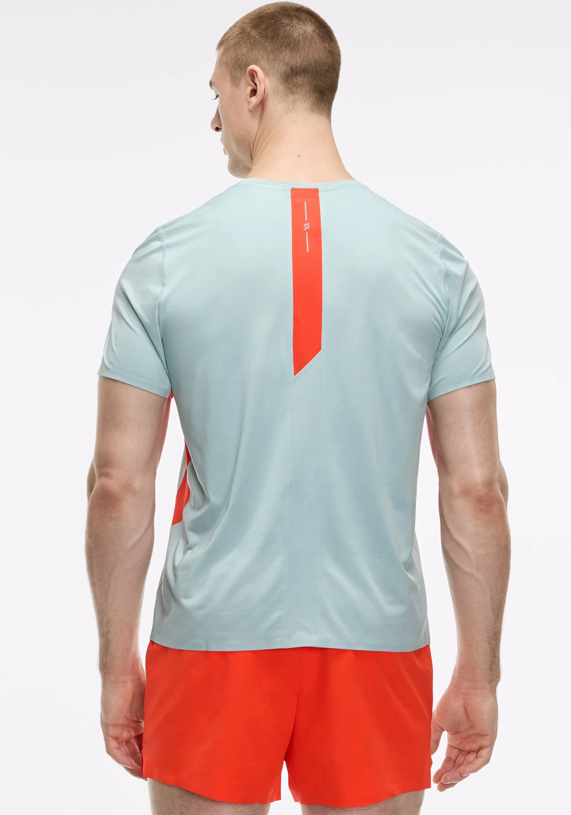 Blue Fog and Red Tomato Run Set Breathable Side Vents